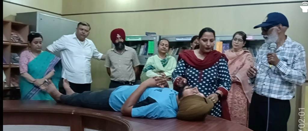 Teachers at Budha Dal School received training on saving precious lives during emergencies